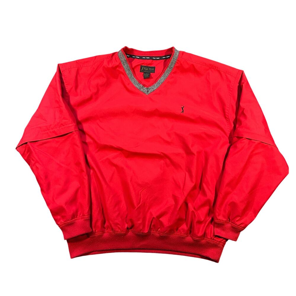 Vintage PGA Tour Signature Collection Golf Pullover Windbreaker Jacket Mens XL